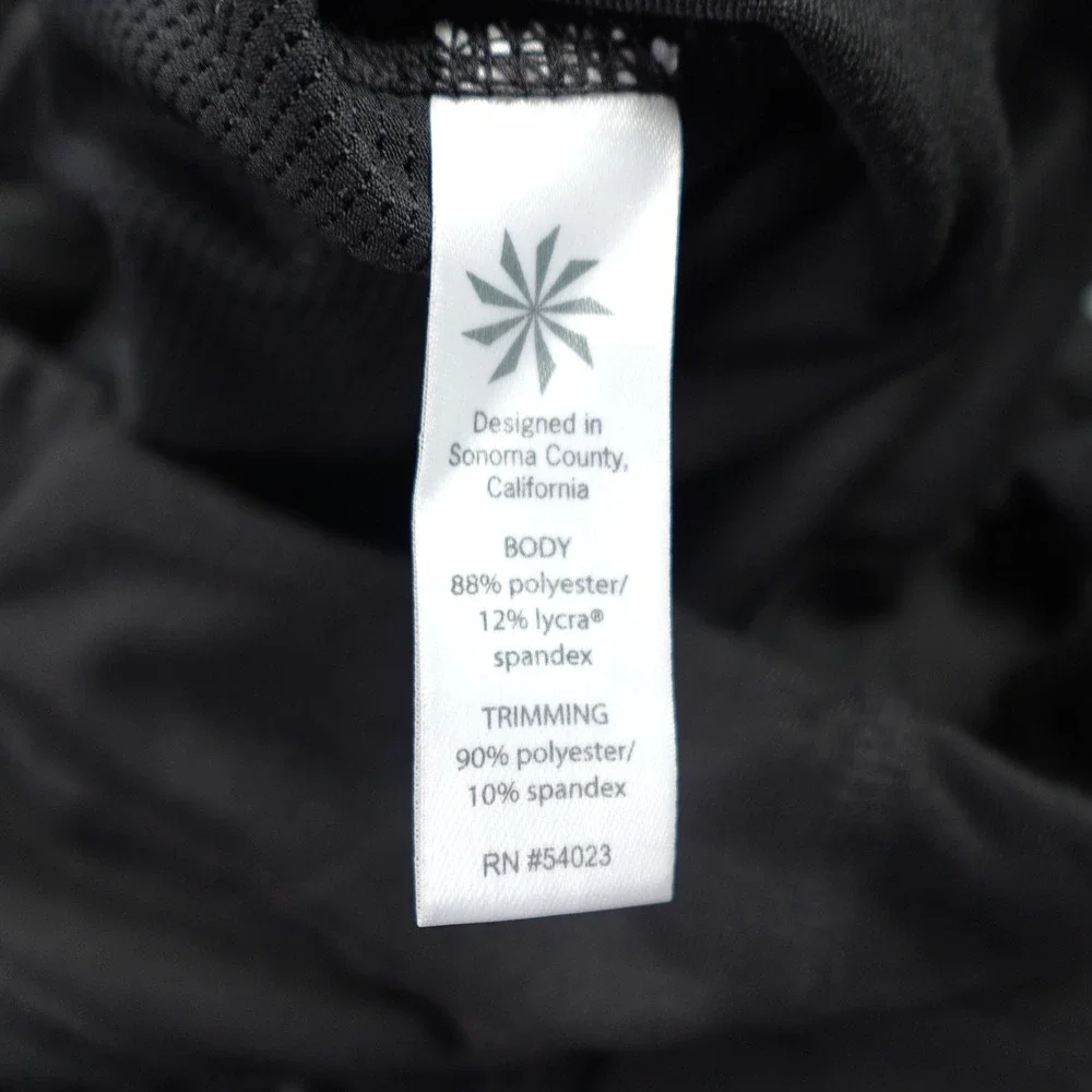 Athleta Leggings Womens XL Black Be Free Tight Reflective Running‎ Pockets